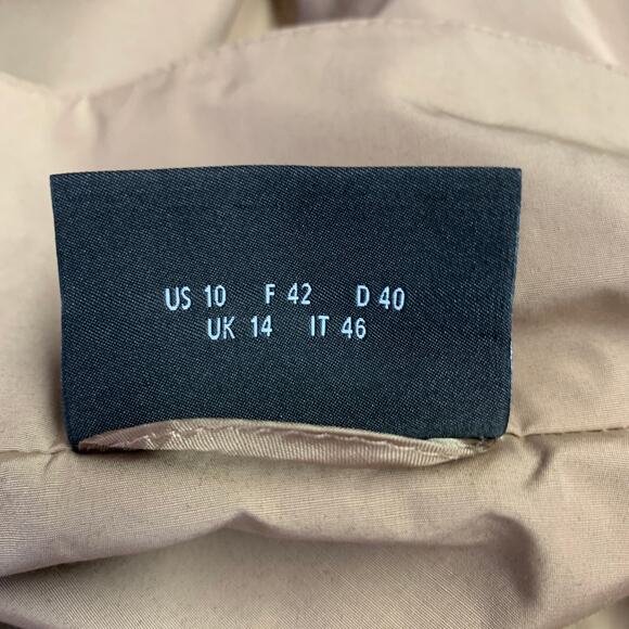 AKRIS Size 10 Beige Polyester Cotton Double Zipper Coat - Picture 6 of 8